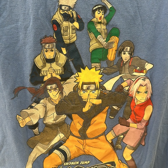 GUC Naruto Kakashi Graphic Screen Tee Short Sleeve T- Shirt Size S Small - Picture 8 of 9